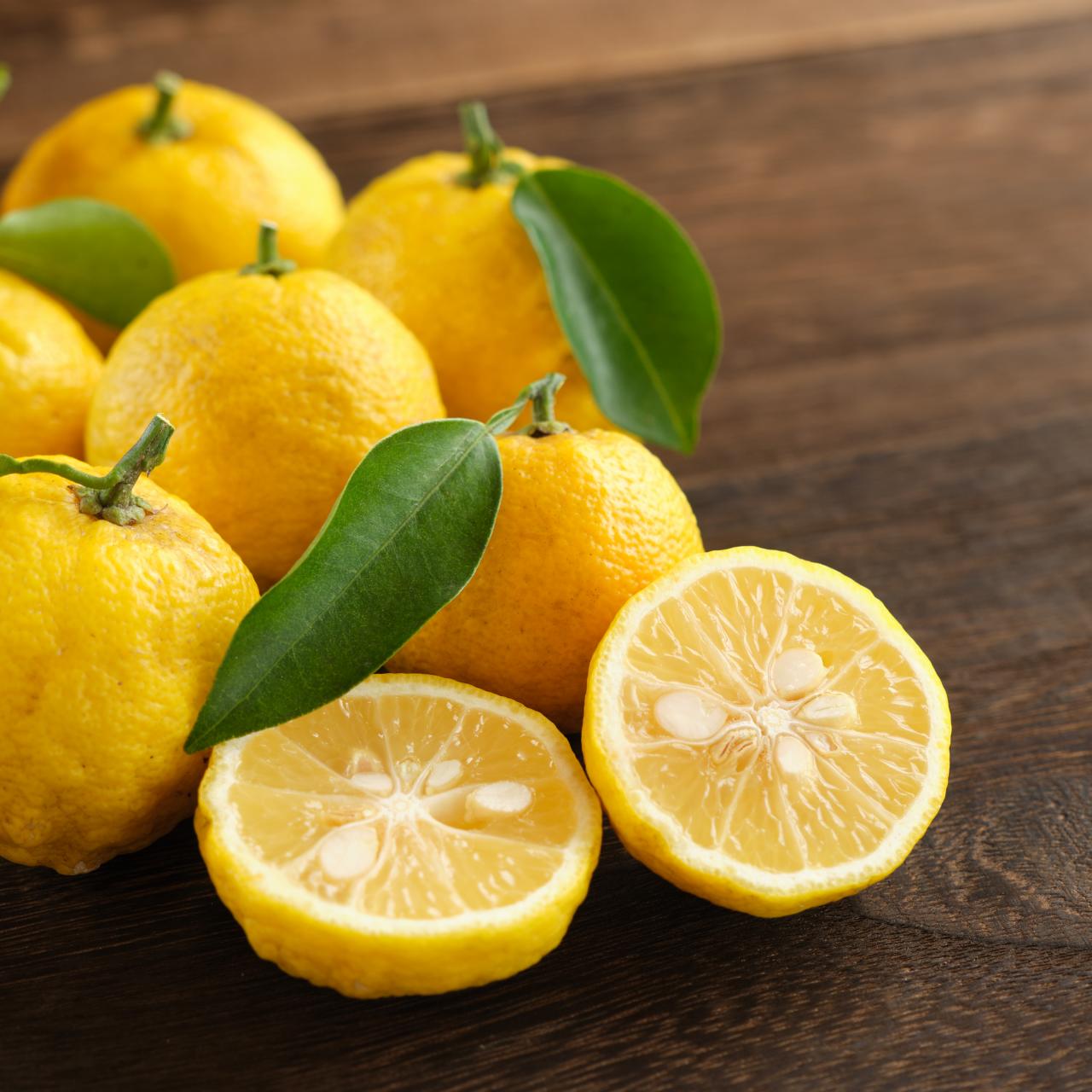 Lemons on a tabletop