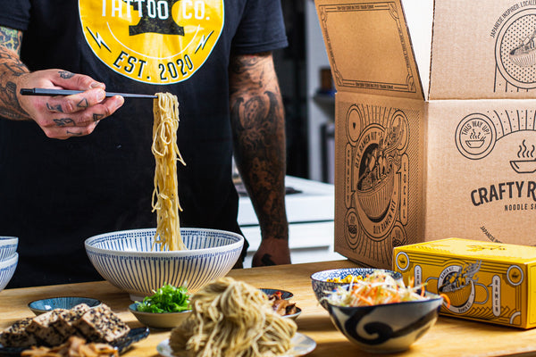 Ramen Kit DIY Japanese fresh ramen noodles with broth (makes 6 bowls) ramen  gifts cooking kits for adults