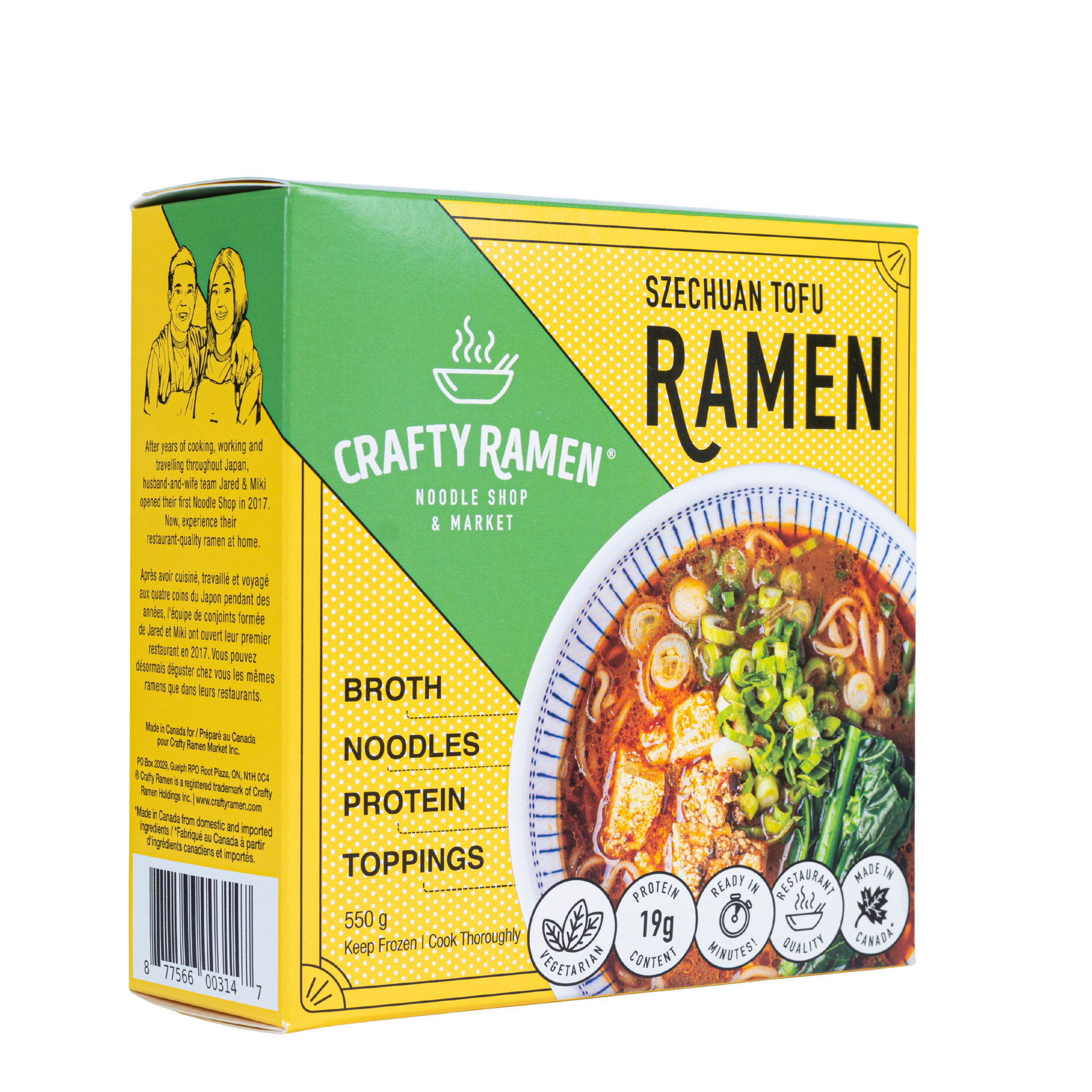 Szechuan Tofu Frozen Ramen | Crafty Ramen